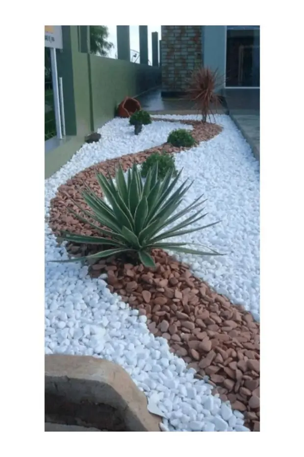 Beyaz Dolomit Taş 10 Kg 4-6 Cm Dere Çakıl Taşı